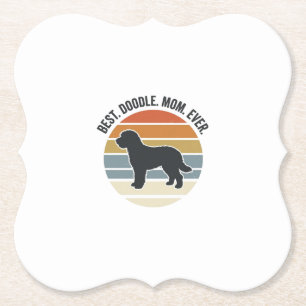 Dessous-de-verre En Papier Meilleure maman doodle vintage design de maman de