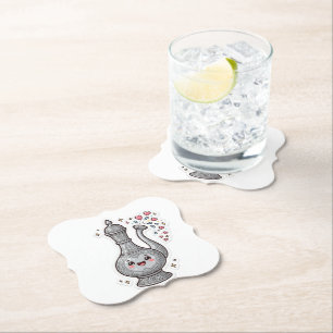 Dessous-de-verre En Papier Mignon Kawaii Marocain Misters en Argent à Eau de