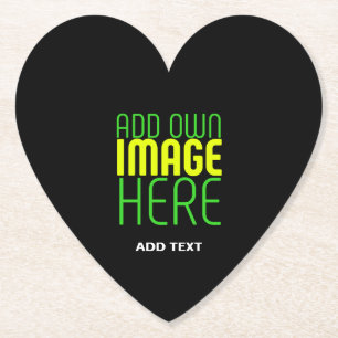 DESSOUS-DE-VERRE EN PAPIER MODÈLE DE TEXTE D'IMAGE NOIRE SIMPLE ET MODERNE