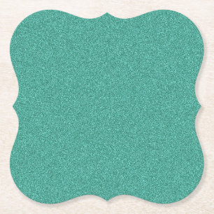 Dessous-de-verre En Papier Modèle personnalisé élégant de couleur verte vierg