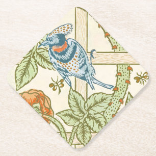 Dessous-de-verre En Papier Modèle sans couture de treillis de William Morris