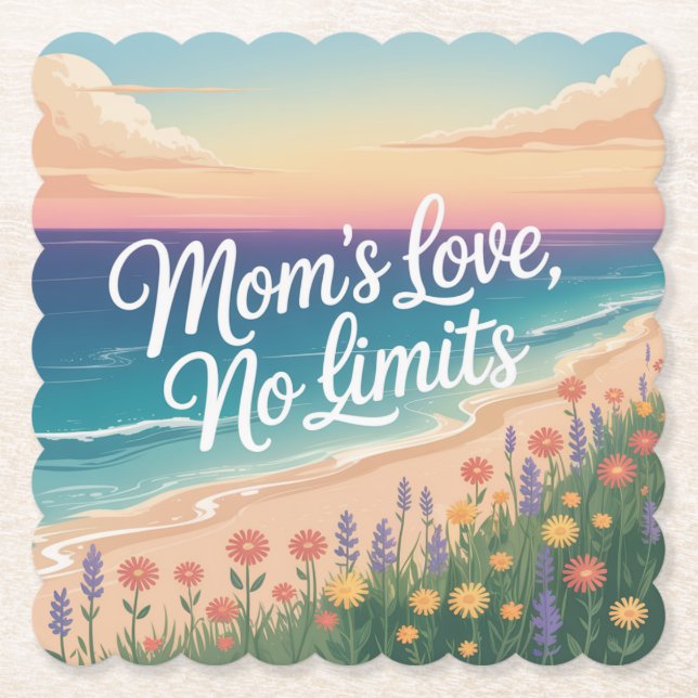 Dessous-de-verre En Papier Mom’s Love, No Limits (Devant)