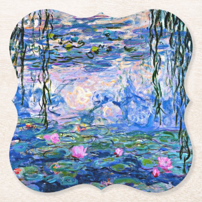 Dessous-de-verre En Papier Monet, Water Lilies, 1919, (Devant)