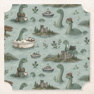 Dessous-de-verre En Papier Monstre du Loch Ness 