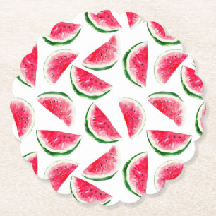 Dessous-de-verre En Papier Motif Cute Ananas & Watermelon