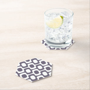 Dessous-de-verre En Papier Motif de trottoir d'Ipanema, Motif de plage, Brési