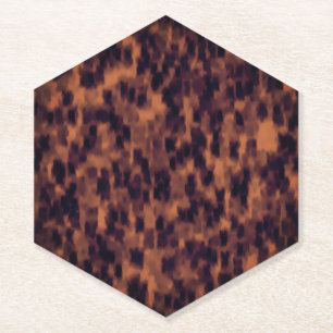 Dessous-de-verre En Papier Motif décoratif Tortoise Imprimer Hexagon décorati