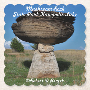 Dessous-de-verre En Papier Musroom Rock State Park