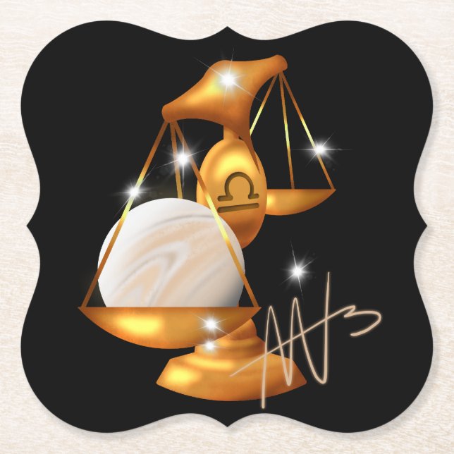 Dessous-de-verre En Papier Nebula Libra Venus Zodiac (Devant)