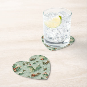 Dessous-de-verre En Papier Nessie de Noël Monstre du Loch Ness Confortable Cr
