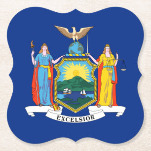 Dessous-de-verre En Papier New York : The Empire State, Home Big Apple Flag