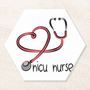 Dessous-de-verre En Papier NICU Nurse - NICU Nurse Shirt - NICU Nurse Gift -