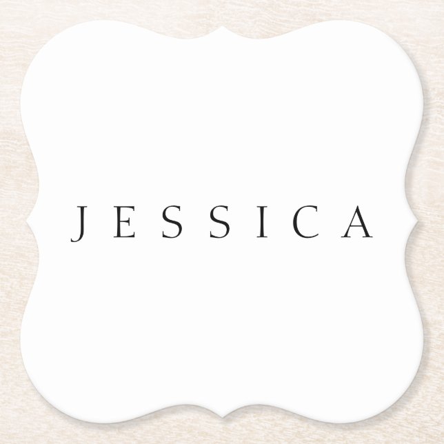 Dessous-de-verre En Papier Nom classique (ou mot) (Devant)