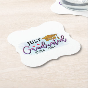 Dessous-de-verre En Papier Nom personnel Je viens de terminer 2023