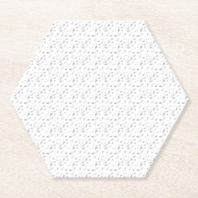 Dessous-de-verre En Papier Nuage horizontal, gris (Devant)