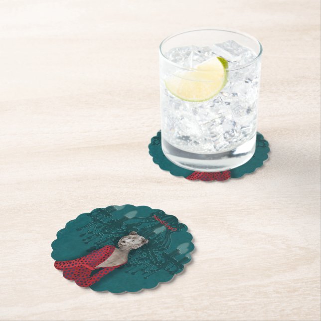 Dessous-de-verre En Papier objet_19_une femme_2 (En situation)