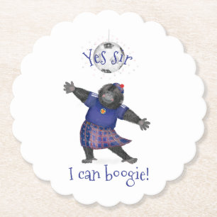 Dessous-de-verre En Papier Oui monsieur, je peux boogie montagnes russes foot