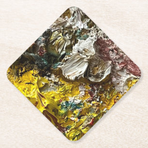 Dessous-de-verre En Papier Palette de l'artiste #1