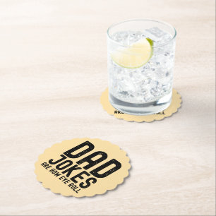 Dessous-de-verre En Papier Papa plaisante est comment les yeux roulent Cool P