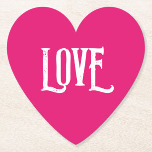 Dessous-de-verre En Papier PAPIER mariage DESSOUS DE VERRE AMOUR FAVORISÉS