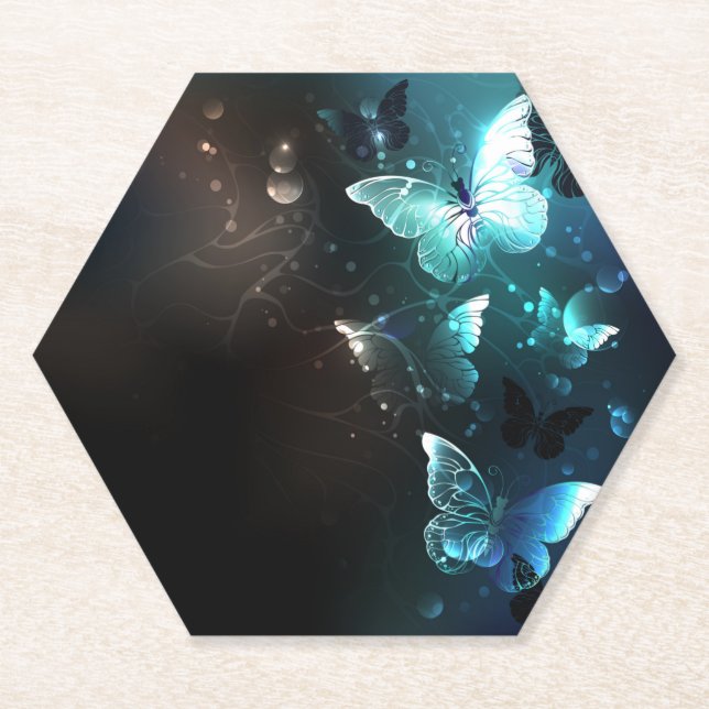 Dessous-de-verre En Papier Papillons de nuit (Devant)