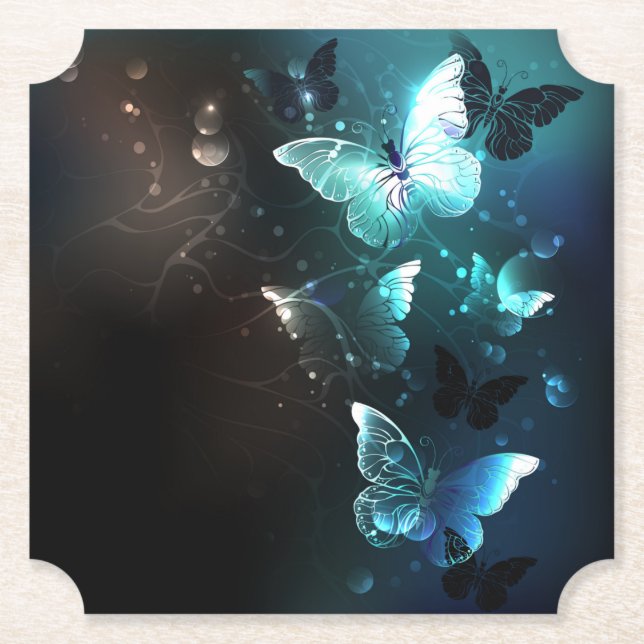 Dessous-de-verre En Papier Papillons de nuit (Devant)