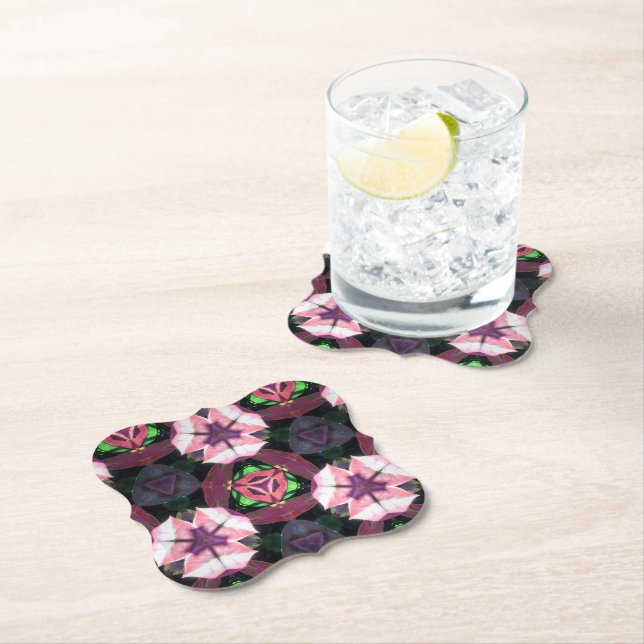 Dessous-de-verre En Papier Passion de prune (En situation)