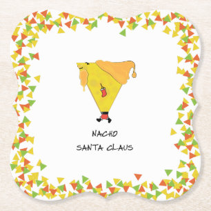 Dessous-de-verre En Papier Père Noël Nacho avec chips
