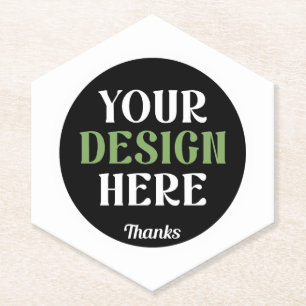 Dessous-de-verre En Papier personnalisé, unique, élégant et minimaliste kiss 