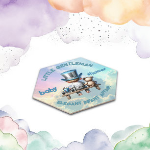 Dessous-de-verre En Papier Petit Baby shower Gentleman  