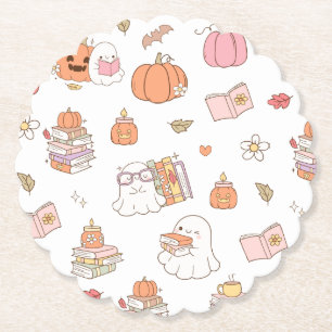 Dessous-de-verre En Papier Petit livre blanc Whimsical Books Baby shower
