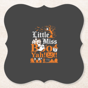 Dessous-de-verre En Papier Petite Demoiselle Boo Yah Fantôme de Halloween Cit