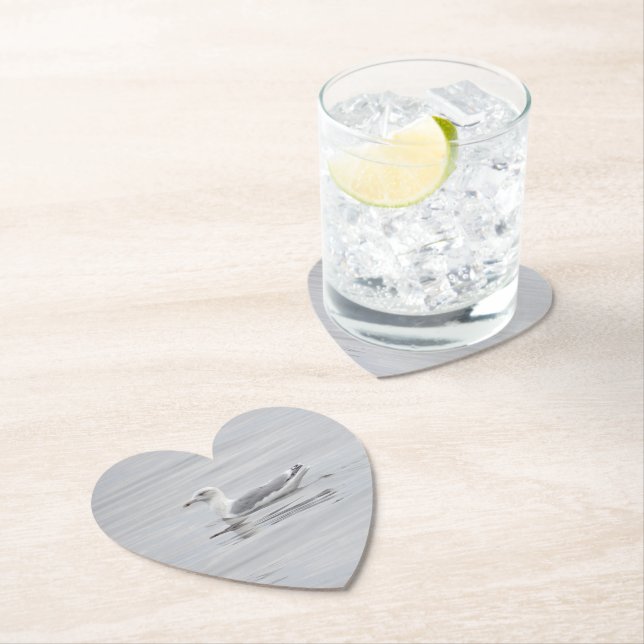 Dessous-de-verre En Papier Petite mouette (En situation)