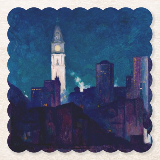 Dessous-de-verre En Papier Philadelphie, tableau de Hugh Breckenridge (Devant)