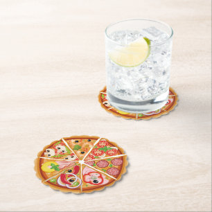 Dessous-de-verre En Papier Pizza