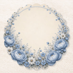 Dessous-de-verre En Papier Premier Anniversaire Floral Un Petit Ami 