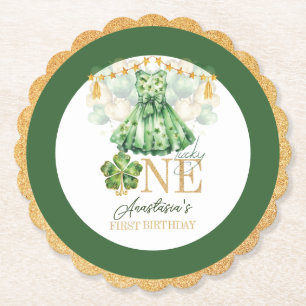 Dessous-de-verre En Papier Premier anniversaire St Patrick's Day Personnalisé