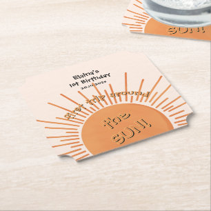 Dessous-de-verre En Papier Premier Voyage Autour Du Soleil 1Er Anniversaire