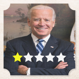 Dessous-de-verre En Papier Président Joe Biden Approbation