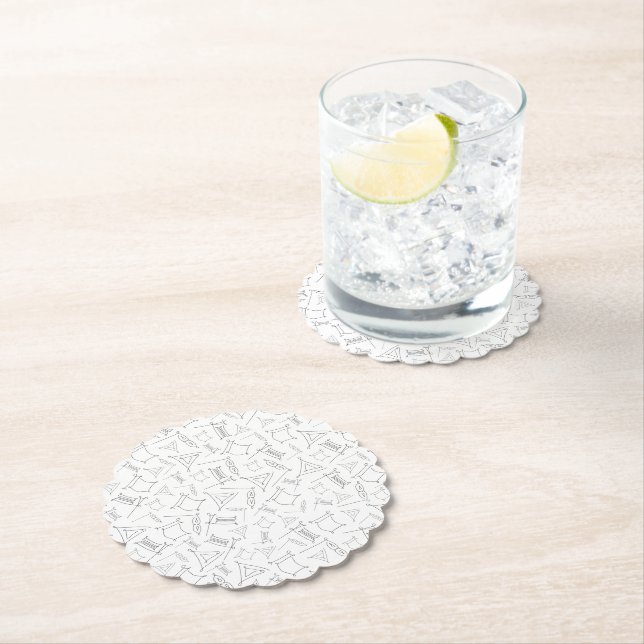 Dessous-de-verre En Papier Purim (homonymie) (En situation)