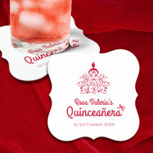 Quinceañera Rouge élégant