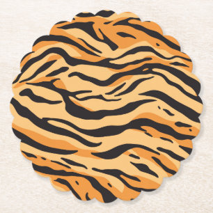 Dessous-de-verre En Papier Rayures de tigre