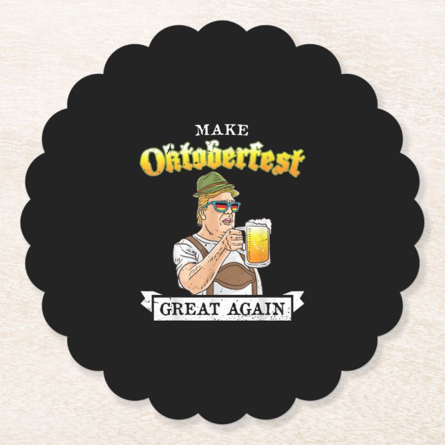 Dessous-de-verre En Papier Rendre l'Oktoberfest formidable à nouveau Boisson  (Devant)