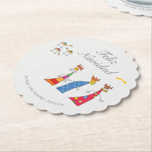 Dessous-de-verre En Papier Reyes Magos de Oriente