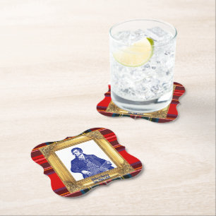 Dessous-de-verre En Papier Robert Burns Royal Stewart Plaid Jan 25 Cocktail