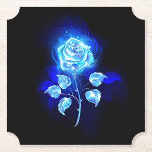 Dessous-de-verre En Papier Rose bleu brûlant