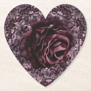 Dessous-de-verre En Papier Rose Mandala