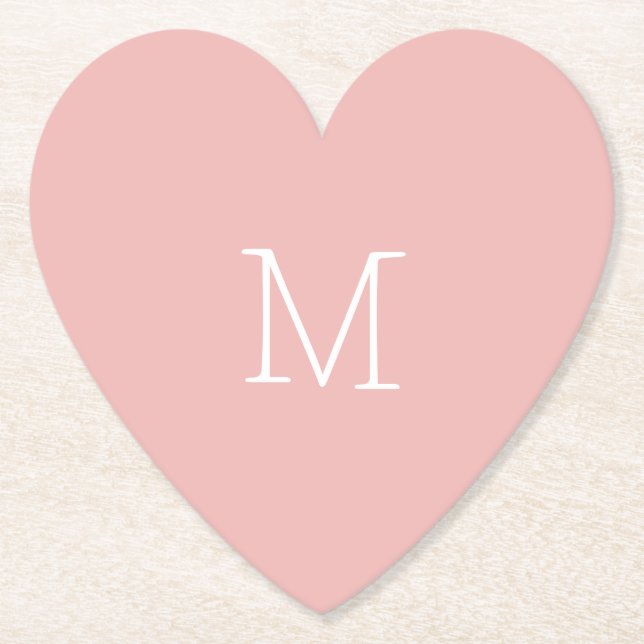 Dessous-de-verre En Papier Rose poussiéreux (Devant)