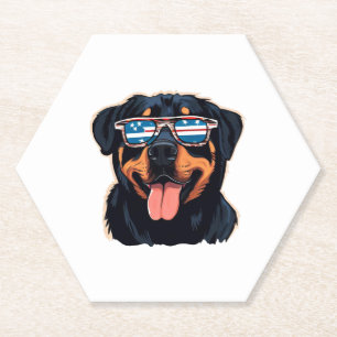 Dessous-de-verre En Papier Rottweiler Puppy