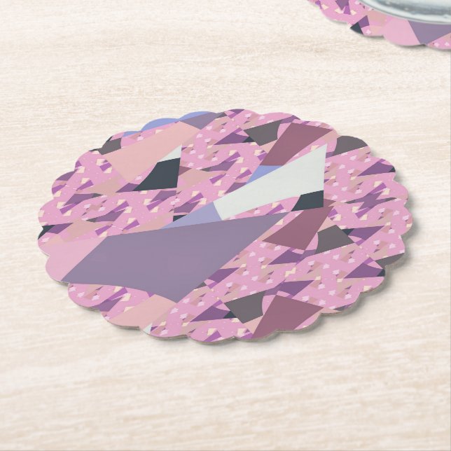 DESSOUS-DE-VERRE EN PAPIER SAILS ABSTRAIT (Incliné)